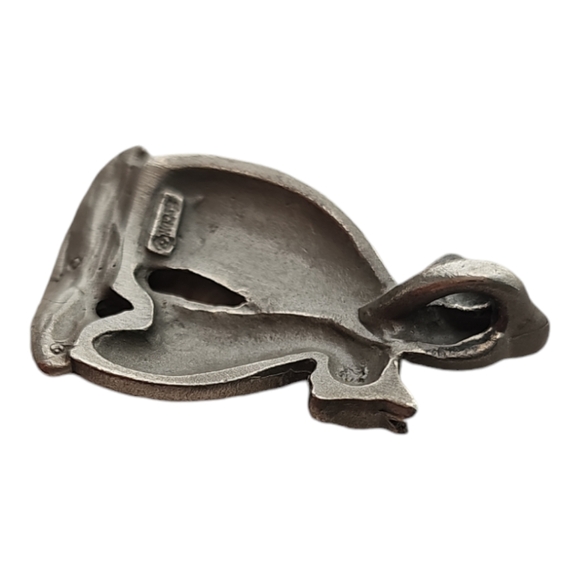 Vintage Pewter Cat Necklace Pendant - Picture 4 of 6